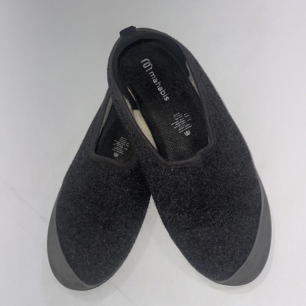 Mahabis Classic Wool House Shoes Bedroom Slippers Gray Grey EU Size 39 WOMEN 8.5